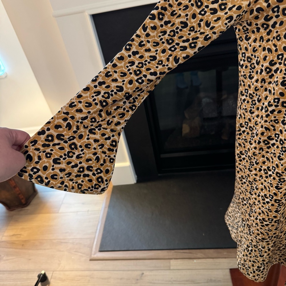 Buckhead Betties Leopard Print Swing Dress | L - Picture 3 of 9